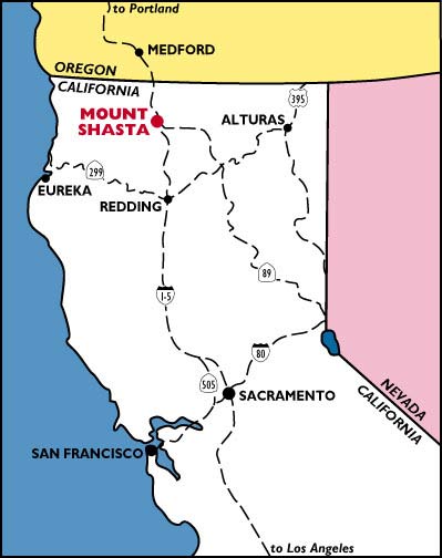 Mount Shasta Map